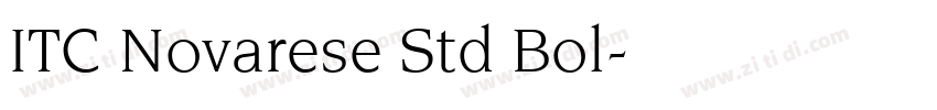 ITC Novarese Std Bol字体转换